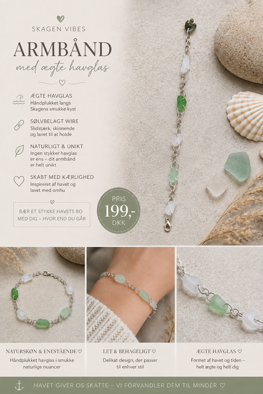Havglas Armbånd