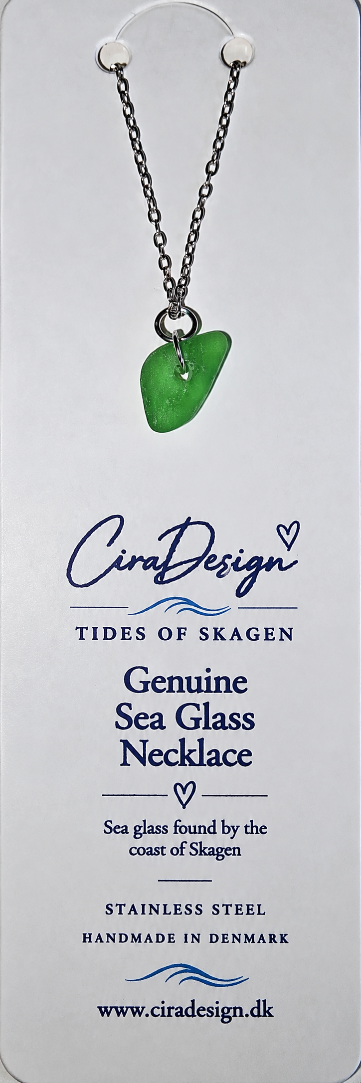 Minimalist Sea Glass Necklace – Tides of Skagen