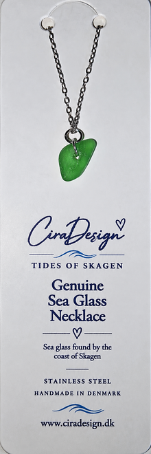 Minimalist Sea Glass Necklace – Tides of Skagen