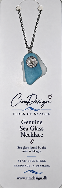 Two Seas of Skagen – Genuine Sea Glass Necklace 🌊🌊